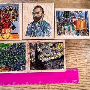 Van Gogh rubber stamps